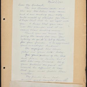 a page of handwritten text