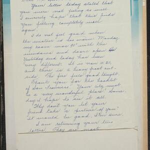 a page of handwritten text