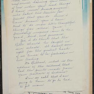 a page of handwritten text