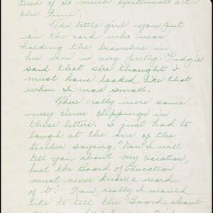 a page of handwritten text