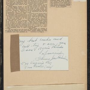 a page of handwritten text