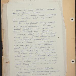 a page of handwritten text