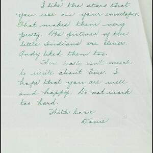a page of handwritten text