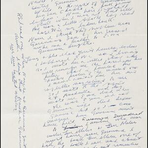 a page of handwritten text