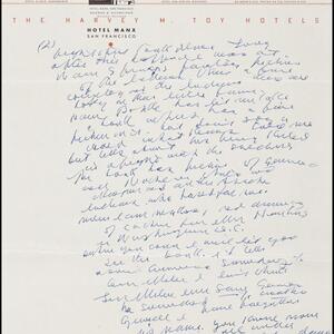 a page of handwritten text