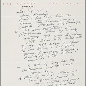 a page of handwritten text