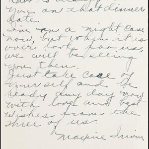 a page of handwritten text