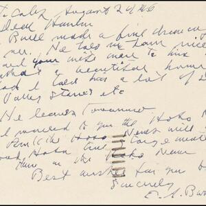 a page of handwritten text
