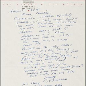 a page of handwritten text