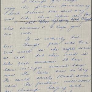 a page of handwritten text