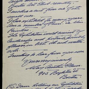 a page of handwritten text