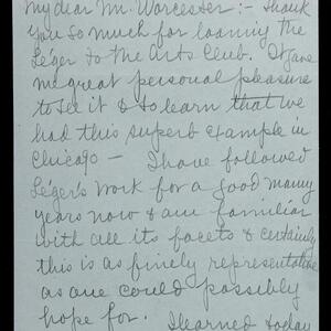 a page of handwritten text