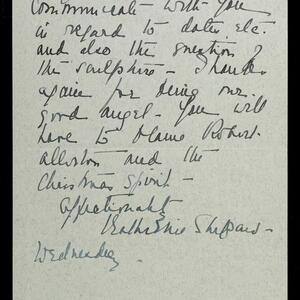 a page of handwritten text