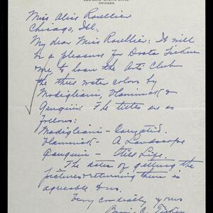 a page of handwritten text
