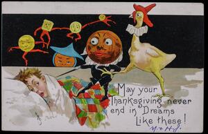 a Thanksgiving postcard