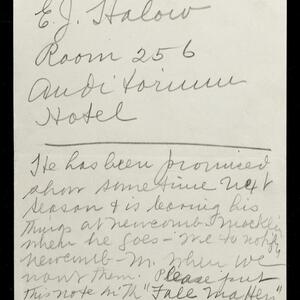 a page of handwritten text