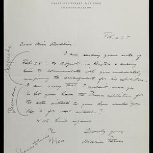 a page of handwritten text