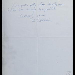 a page of handwritten text