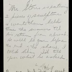 a page of handwritten text