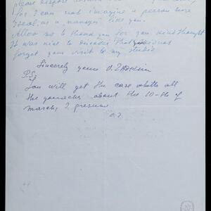 a page of handwritten text
