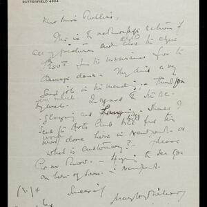 a page of handwritten text