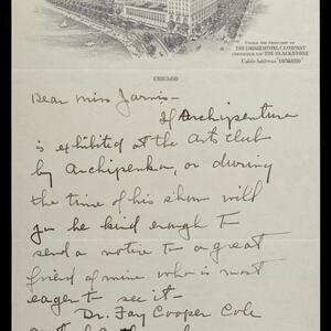 a page of handwritten text