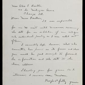 a page of handwritten text