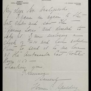 a page of handwritten text