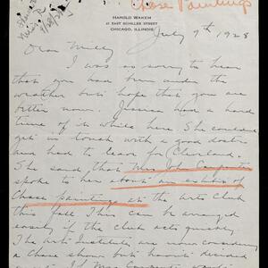 a page of handwritten text