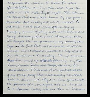 a page of handwritten text