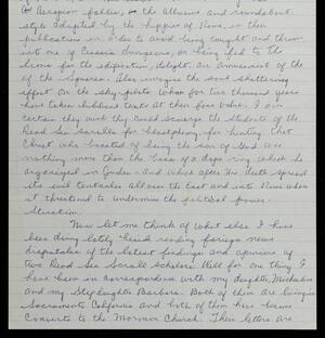 a page of handwritten text