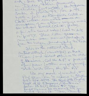 a page of handwritten text