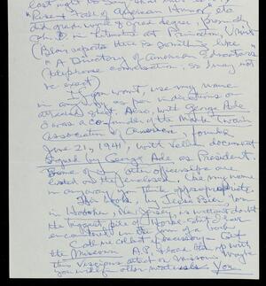 a page of handwritten text