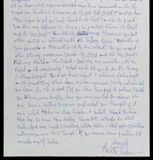 a page of handwritten text