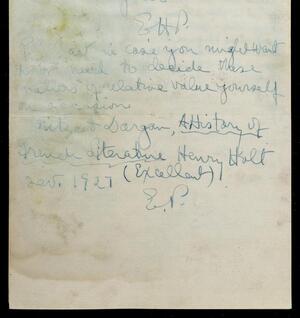 a page of handwritten text