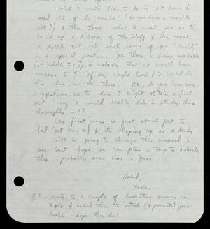 a page of handwritten text