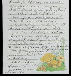 a page of handwritten text