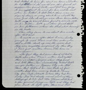 a page of handwritten text