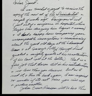 a page of handwritten text