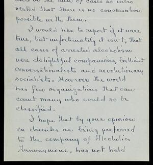 a page of handwritten text