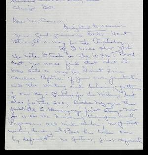 a page of handwritten text