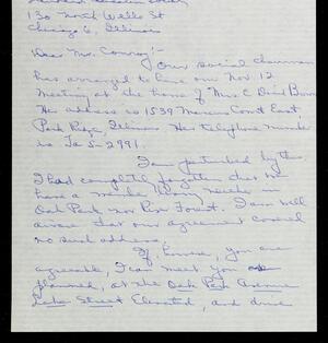 a page of handwritten text