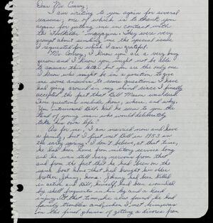 a page of handwritten text