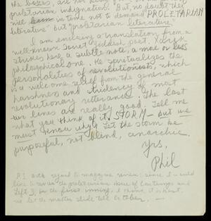 a page of handwritten text