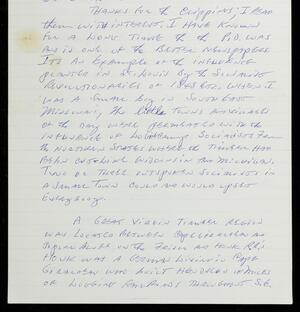 a page of handwritten text