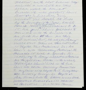 a page of handwritten text