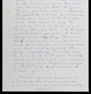 a page of handwritten text