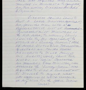 a page of handwritten text