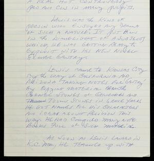 a page of handwritten text