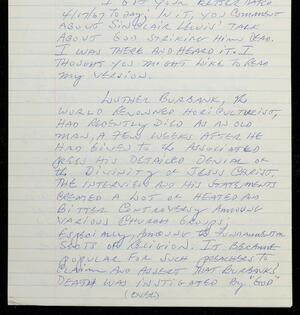 a page of handwritten text